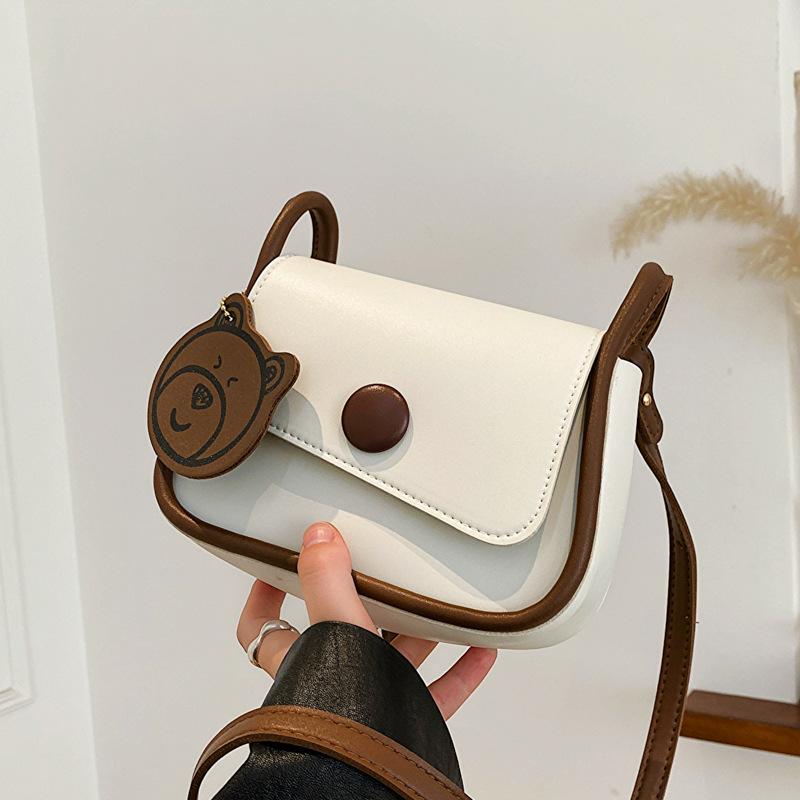 

Женская сумка осень новая нишевый дизайн универсальная одноплечевая сумка через плечо сумка-седло One size бежевый