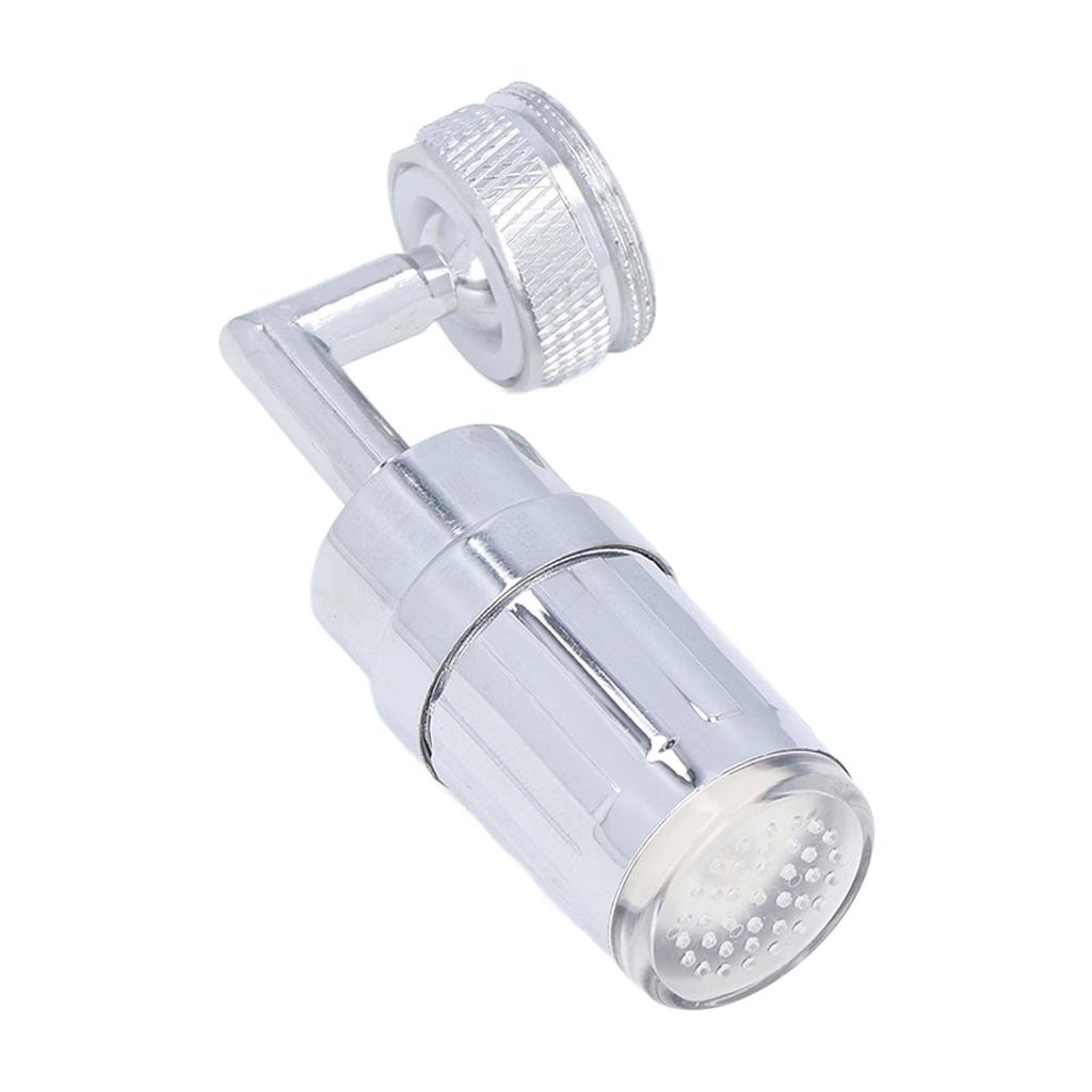 Water Faucet Fashion LED Tricolor Temperature Control Faucet for Bathroom Kitchen 3/4in External