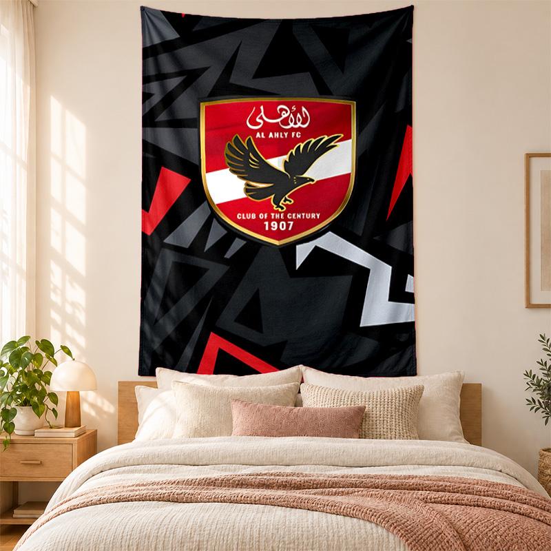 Al Ahly FC Tapestry highquality for decorating living room bedroom dorm walls ideal as bedroom wallart orholiday gift