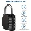 1pc 4 Digit Combination Padlock Waterproof Outdoor Lock  Door Suitcase Bag Package Cabinet Locker Window