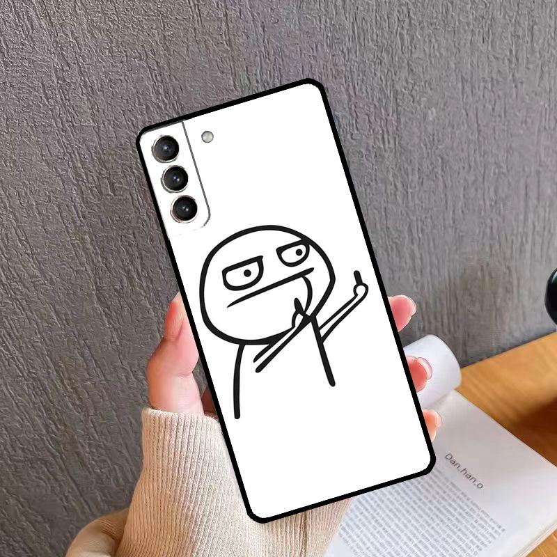 

Смешные Чехлы для Телефона с Мемами Средний Палец для Samsung Galaxy S25 S20 S21 S22 S23 S24 Ultra S9 S10 Plus S24 FE S25 FE Galaxy S25 FE