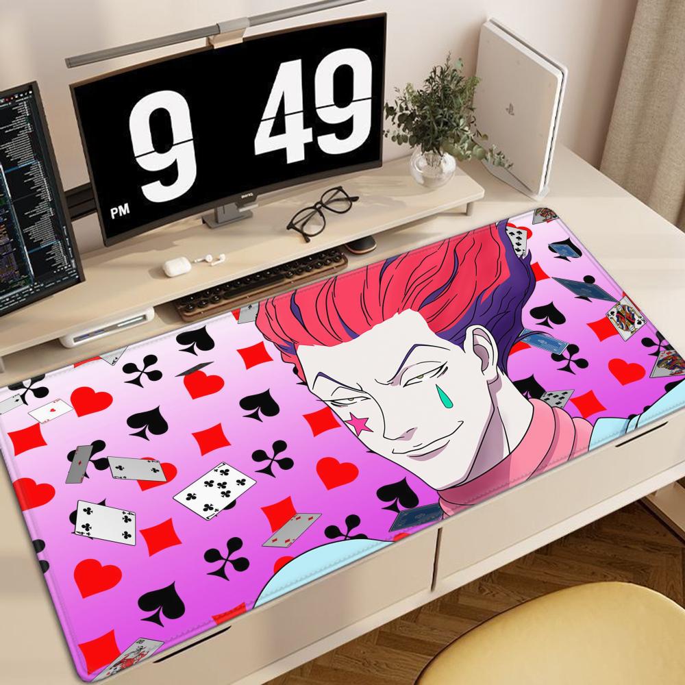 Großes Mauspade Hunter x hunter Mauspade XXL Gaming Zubehör Büro Gamer Tastatur Schreibtischmatte Rutschfest Laptop Anime Mauspade