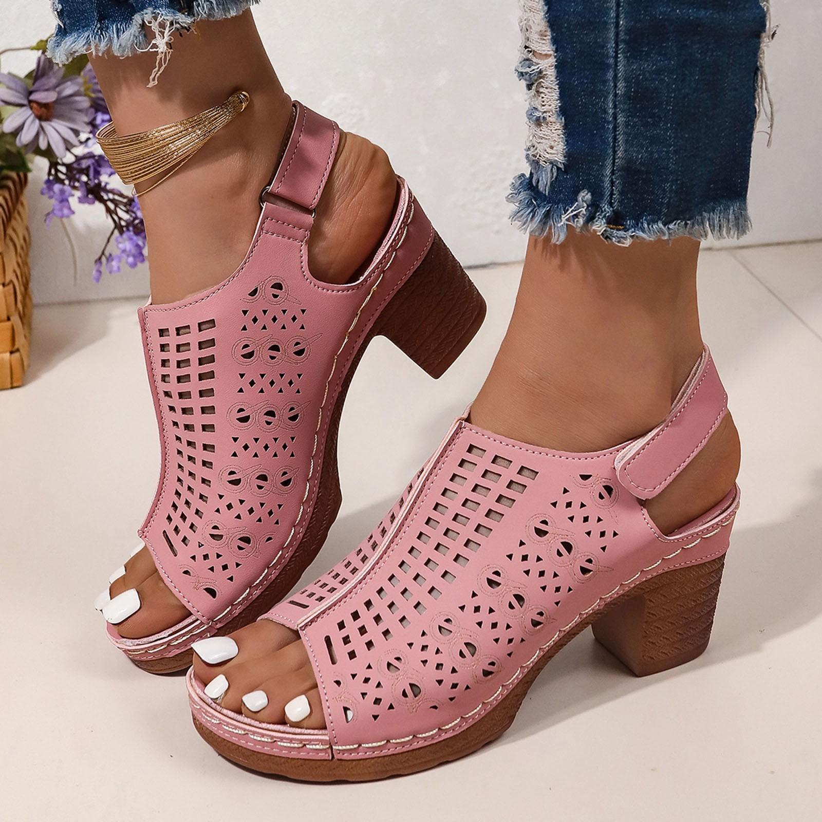 

Летние женские мягкие домашние сандалии для дома с мягкой подошвой, серебристые, для девочек, на высоком каблуке, черные, на высоком каблуке для женщин 43 розовый