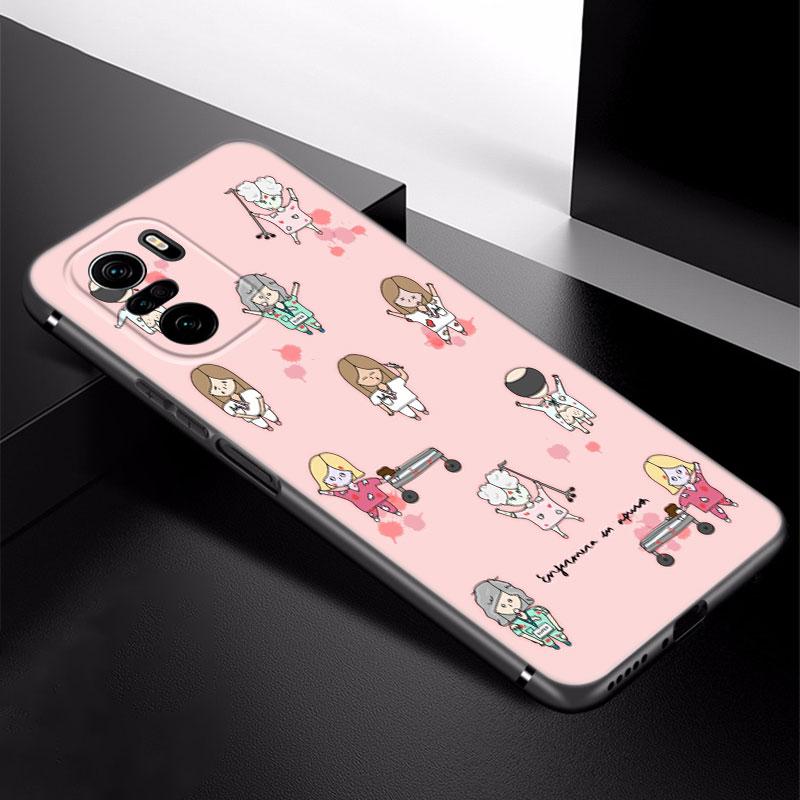 Cartoon Medizin Arzt Krankenschwester Handyhülle Für Xiaomi Redmi Note 5 6 9T K20 K40 K50 Pro 7A 8A 9A 9C 9i 10A 10C A1 S2 Schwarze Hülle