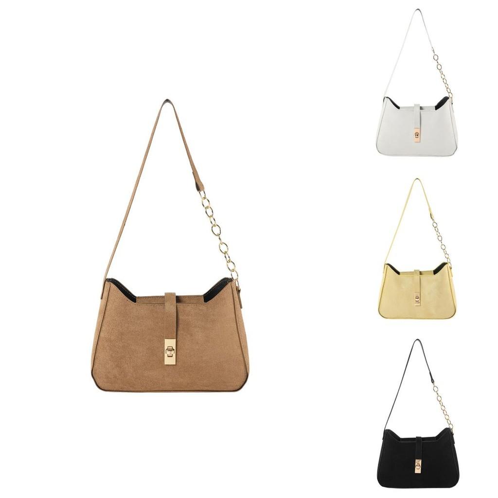 Contemporary Women's Small Square Shoulder Bag Featuring Distinctive Material And Chain
