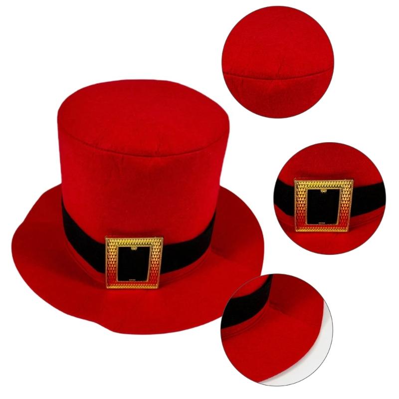 Elegant Magician Hat with Buckle  Hat for Dinner Outdoor Casual Wear