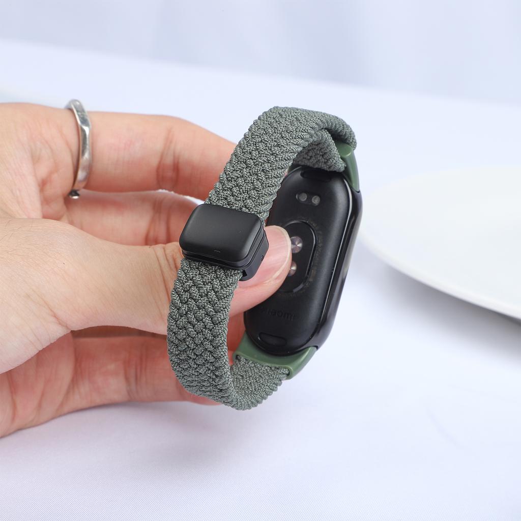 Magnetic Braided strap for Xiaomi Mi Band 10 Accessories breathable nylon Bracelet belt pulseira correas for Xiaomi Mi band 9 8