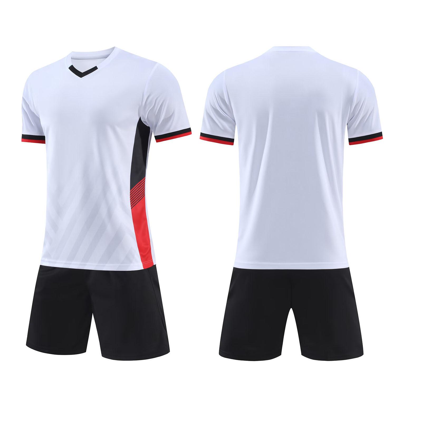 Football jersey set Boys sports game jersey Football training jersey Quick-drying breathable short-sleeved breathable quick-drying 3xs code (height 120-135cm) белый