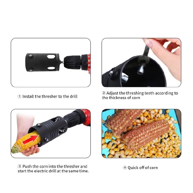 Automatic Corn Shelling Tool Easy Assembly Nylon Construction Perfect For Family Farm And Crop High Yield Agriculture