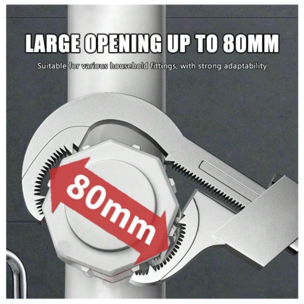 Large Open Faucet Basin Wrench Adjustable Plumbing Wrench  Water Pipe Installation