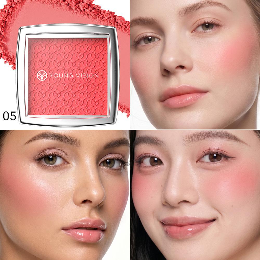Fard de obraz Mat Natural pentru Obraji Iluminează Fața Contur Față Impermeabil Cosmetice Pudră de Fard de obraz Machiaj Feminin Moale pentru Obraji