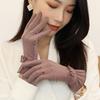 Gloves Winter Women Spring Autumn Modal Thin Cotton Stretch Cycling Windproof Warm Fleece Cold Proof