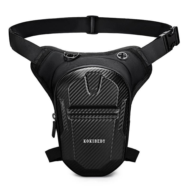 Motorrad Hartschalen Wasserabweisende Beintasche, Herren Lässige Fahrrad Hüfttasche, Outdoor Motorrad Umhängetasche