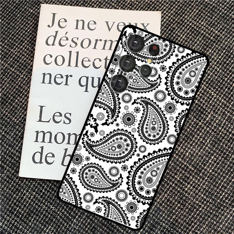 Bandana Seamless Pattern Case For Samsung Galaxy S25 Ultra S20 S21 S22 S23 S24 Ultra S9 S10 Plus S24 FE Back Cover