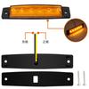 6LED Long Strip Side Light 12vTrailer Truck Side Light 10 Pcs Always On 12V Trailer Truck Side Light Waterproof Truck Light Width Indicator Tail Light