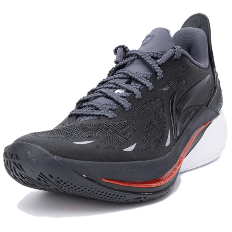Li Ning SONIC 12 Cushioning Slip Resistant Low top Basketball Shoes Men's Black ABAU019-8