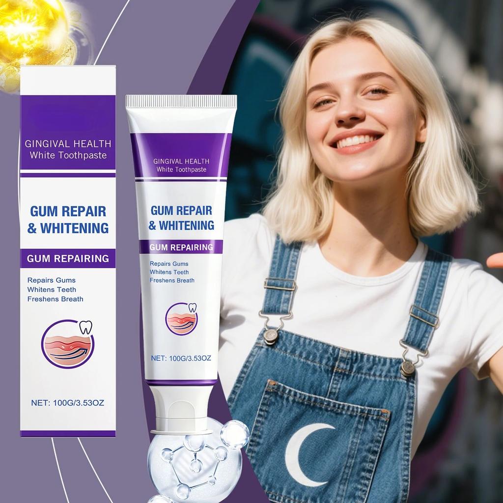 Gum Regeneration Toothpaste for Whitening Teeth Stains Tartar Removal Reduce Plaque Fresh Oral Protect Enamel Repair Toothpastep