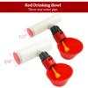 5Pcs Chicken Water Bowl Automatic Drinker Cups Thread Filling Waterer Poultry Drinking Bowl for Chickens Quail Bird Cage