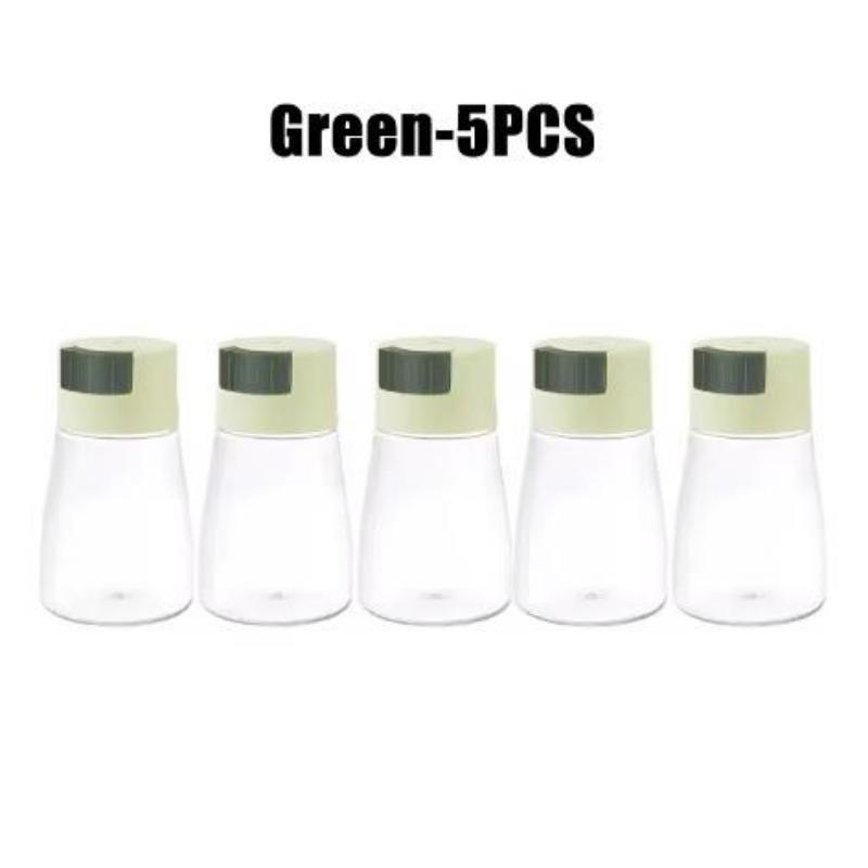 Kitchen Salt and Pepper Shakers Precise Quantitative Push Type Seasoning Shaker Press Type Salt Dispenser Spice Dispenser Sealed