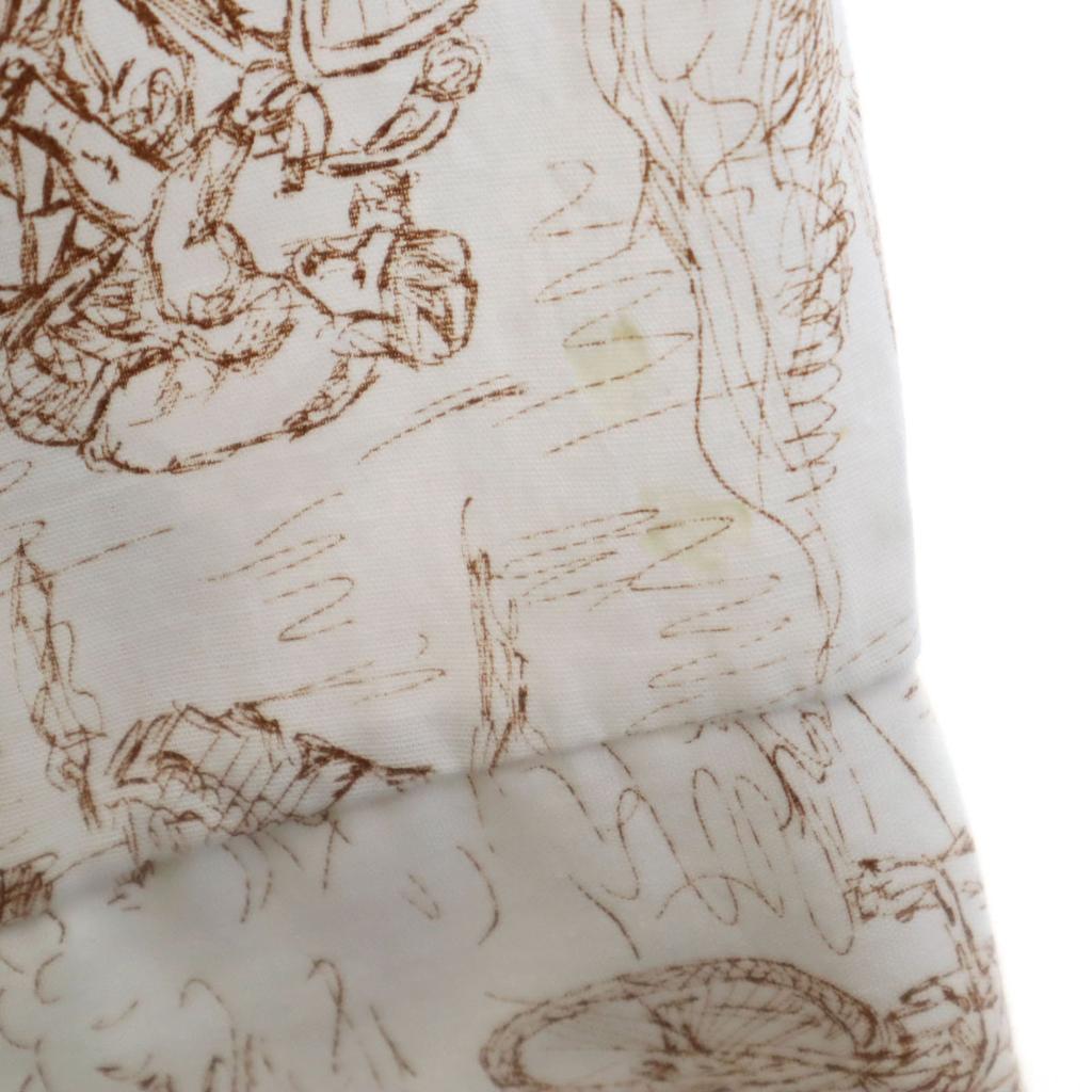 70s Vintage USA Made Collar Pads Overall Handle Long Sleeve Cotton Shirt Men's Used