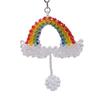 Rainbow Hanging Ornament Multiple S Beaded Car Hanger Handmade Car Ornament Holiday Decorative Car Interior Ornament For Window
