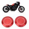 KIMISS 2pcs Frame Hole Plug, CNC Aluminum Motorcycle Frame Hole Cap Dustproof Round Frame