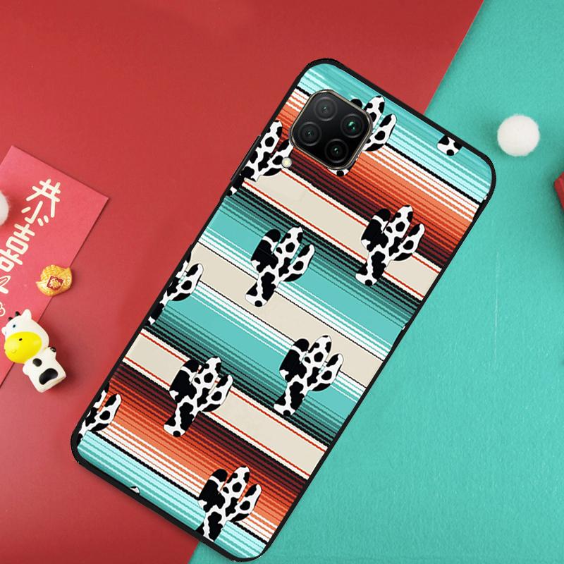 Boho Botanical Leaf Cow Cactus Case For Huawei P20 P30 P40 Lite Nova 11 Pro 9 10 SE 3i 7i 11i 5T Y60 Y61 Y90 Y91 Y70 Cover