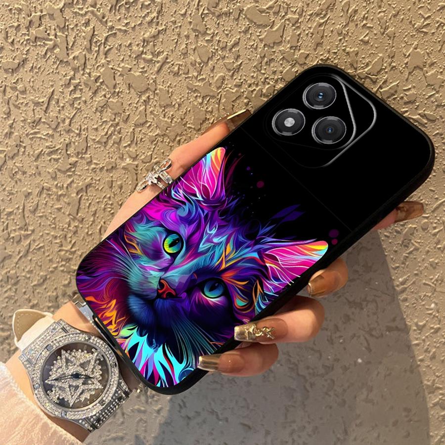 Funda Phone Cover Case for Honor X6 X5b 200 400 Lite 8X Magic5Lite 70 X8 X9a 90 X7 Cool Colored Cat