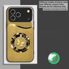 Circular metal butterfly For iPhone 16E 15 Pro 14 13 Plus 12 mini 11 15Pro 14Max XR Xs 8 P lus 16 For Magsafe Glass Phone Case