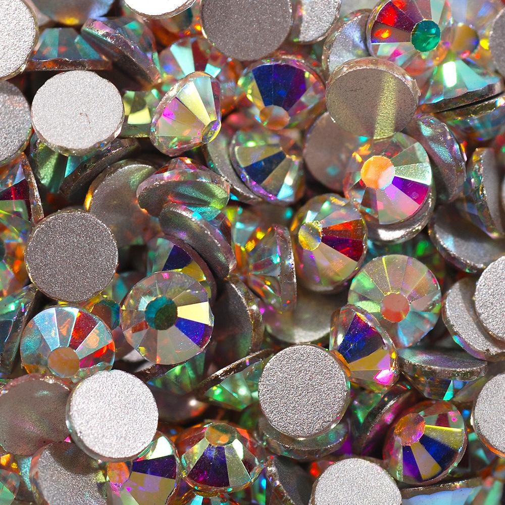 Super Flash Crystal Colored Diamond Nail Glass Diamond, Guomao Flat Bottom A Diamond, Mobile Phone Case Diy Filling Accessories.