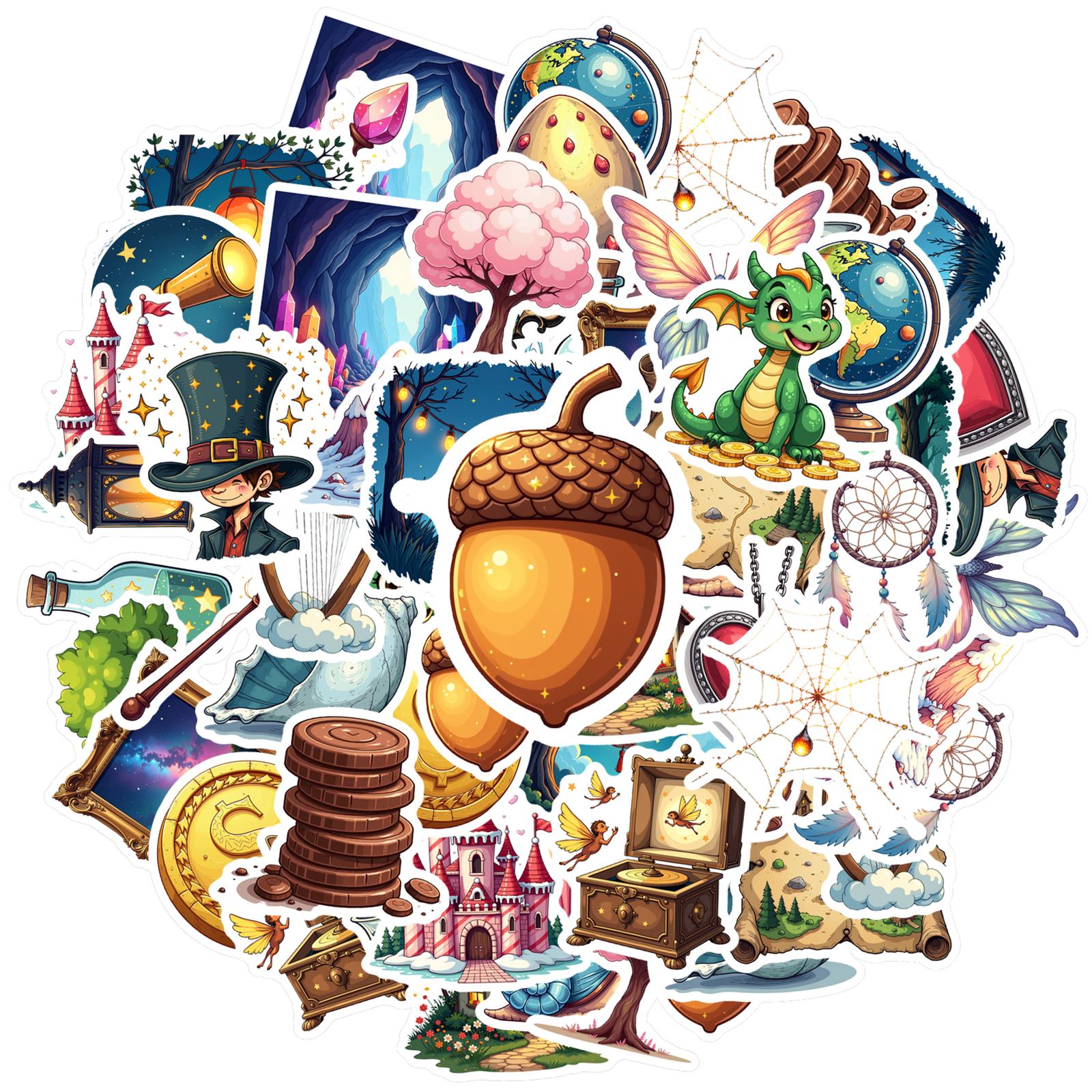 35pcs-100pcs Decals  tree  Stickers Adventure Stickers Decals Nature Decals for Suitcase Luggage Guitar