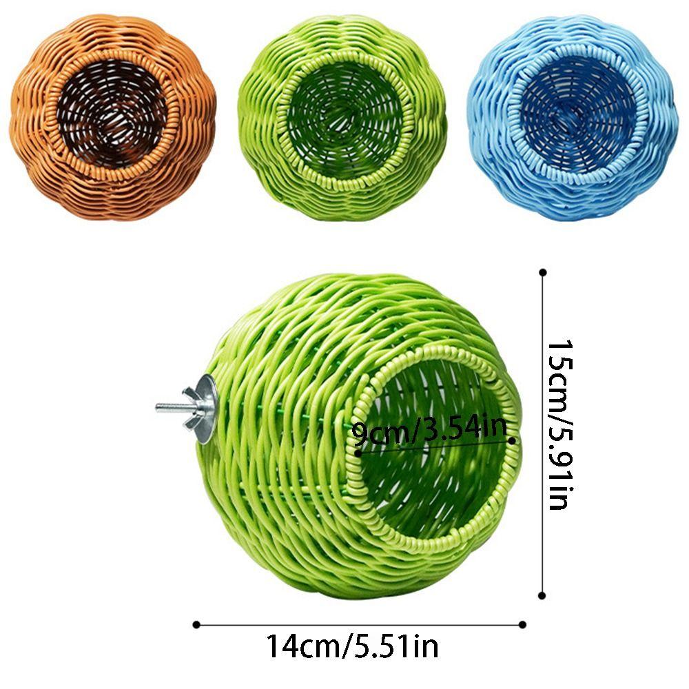 Hanging Imitation Woven Bird Nest Spherical Squirrel Bed Pigeon House Hamster Bed  Bird Cages