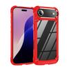 Transparent 360 Full Back Cover for iPhone 14 15 16 Pro Max Fine Hole Camera Lens Protection Clear Mobile Phone Case