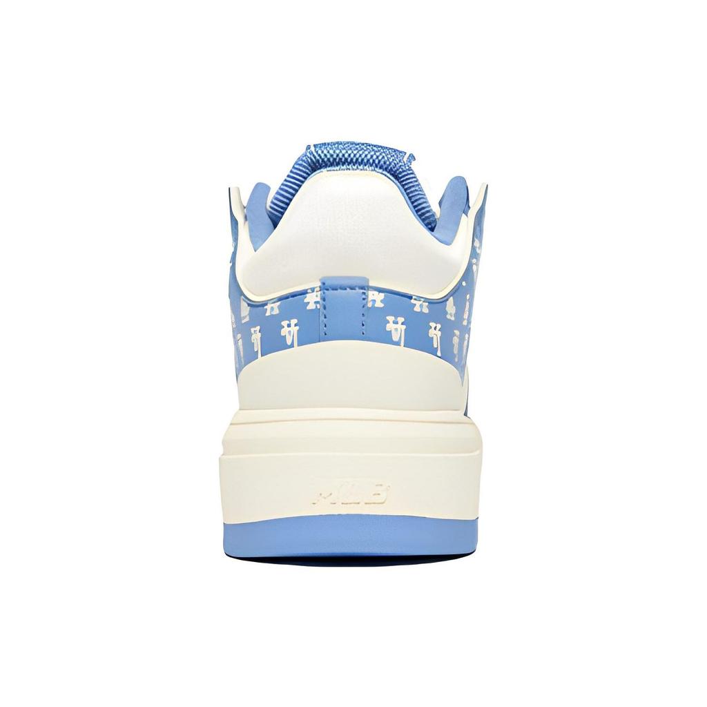 MLB Chunky Liner Basic Los Angeles Dodgers Slip Resistant Abrasion Resistant Mid Top Skateboard Shoes Unisex Blue White 3ASXLM13N-07CBL