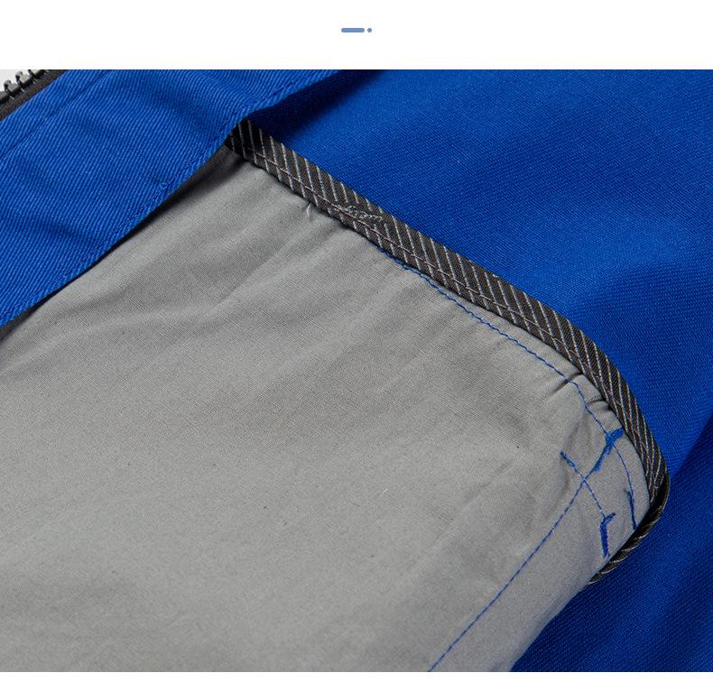 Men's Durable Cotton Workwear Set - Autumn/Winter Protective Welding & Auto Repair Uniform with Print Embroidery