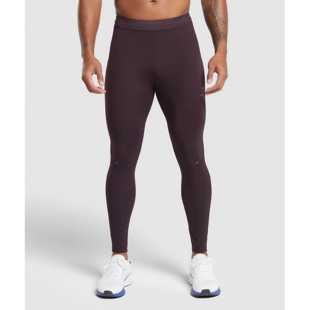 

Тайтсы для бега GYMSHARK Apex сливово-коричневые A3A8C NBZN