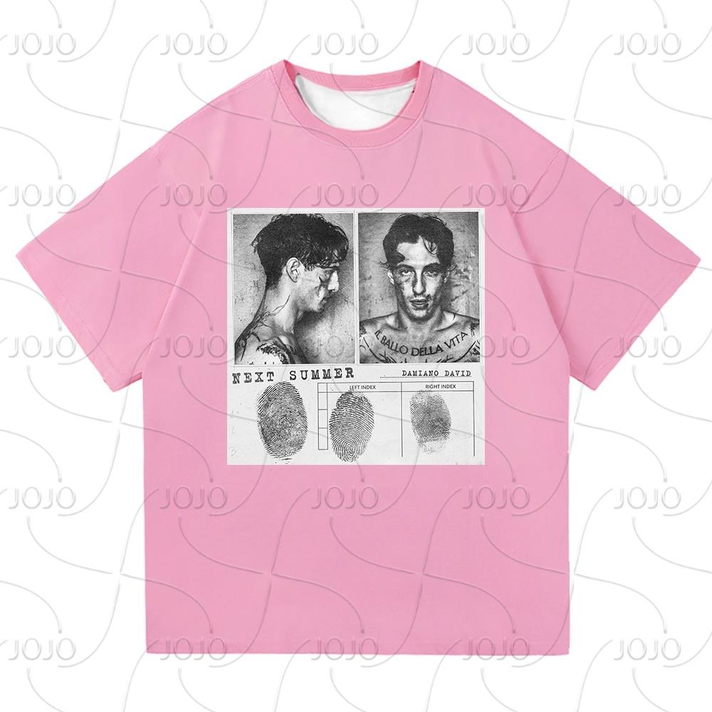 Damiano David Funny Little Fears T Shirt Women Harajuku Aesthetic Next Summer T-shirt Quick Drying Vintage Tees Shirts