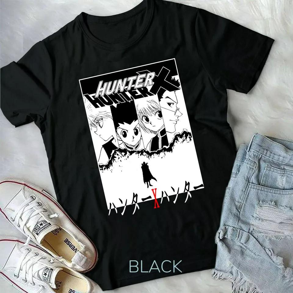 

Hunter X Hunter Гон Киллуа Hxh АНИМЕ МАНГА С коротким рукавом Черная Унисекс Футболка XXL