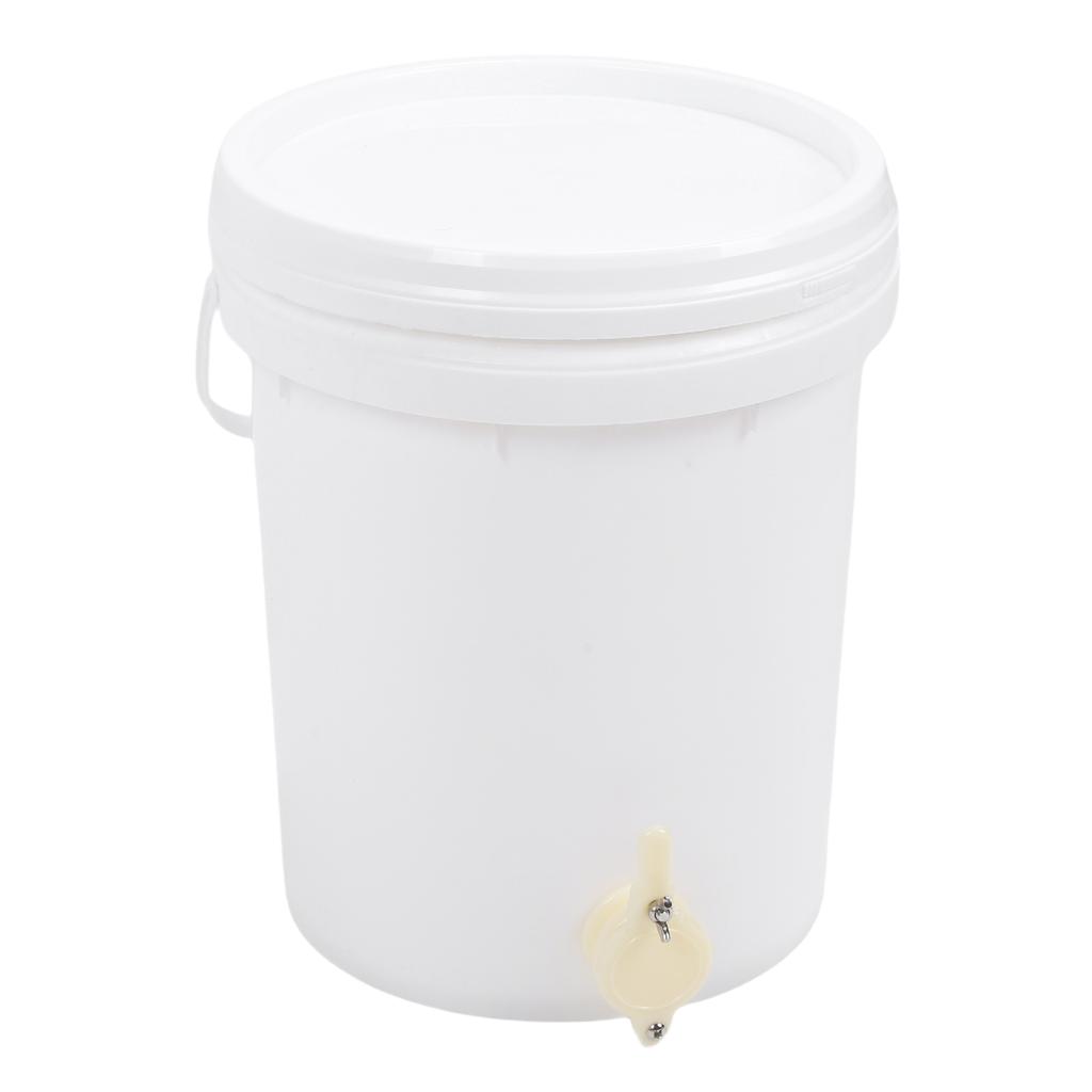 5 Gallon Honey Bucket with Lid and Gate Plastic Honey Storage Container for Beekeeping
