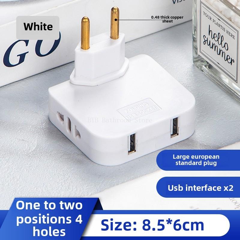 Rotate Plug Eu Converter One In Three 180 Degree Extension Multi plug Mini Slim Wireless Outlet Adapter Light Convenient