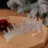 Rhinestone Headband Zinc Zinc Alloy Wedding Jewelry Women Tiara Korean Style Bridal Headwear Bridal Crown