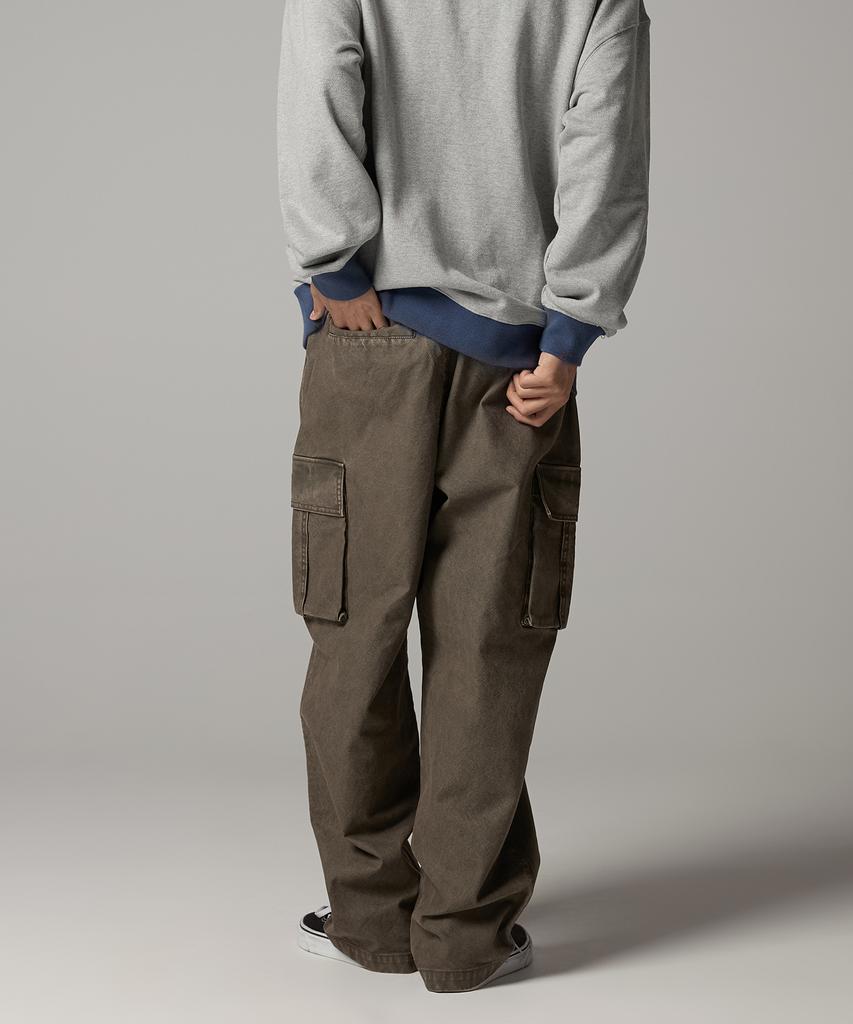 Dickies Washed Duck Canvas Cargo Pants Khaki Brown