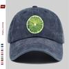 pc Cute Lemon Slice And Citrus Fruit Pattern Design Print Comfortable Lightweight Trucker Hat Adjustable Buckle Strap Washable