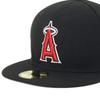 New Era 59FIFTY Side Patch MLB LAA Black Size 7 5950 MVP SO LOSANG NER36C8808 Cap, 3/8, BLK, 14388846,
