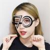 Number Crystal Frame Party Dress-up Glasses for Adults Birthday Christmas Party