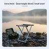 Foldable Cross-Legged Stool Sturdy Duty Portable Seating Reinforced Joining Antiabrasion Feet For Outdoor Outdoor Lovers