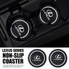 Car Anti-Slip Silicone Coaster Waterproof Water Cup Mat For Lexus ES300 RX330 RX300 GS300 IS250 IS200 CT200h IS300 NX RX HS SC