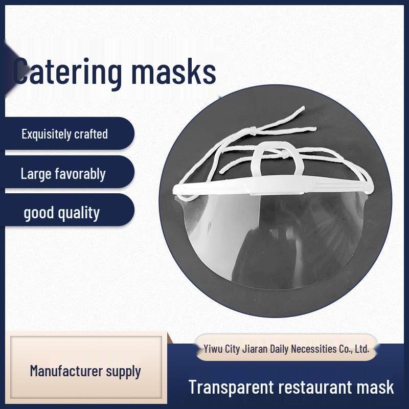 Anti-Fog Transparent Catering Mask for Chefs - Visible Smile & Splash Prevention Anti-Fog Transparent (10 per pack)