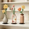 Creative Silhouette Wrought Iron 3-Piece Vase Set: Desktop Flower Ornaments