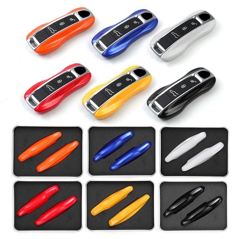 S Smart Key Shell Cover Case For Porsche New Cayenne Panamera 911 992 Taycan Car Key Case Car Accessories Protective Case